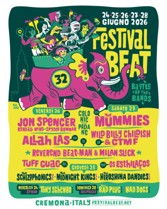 FESTIVAL BEAT #32 - FULL LINE UP